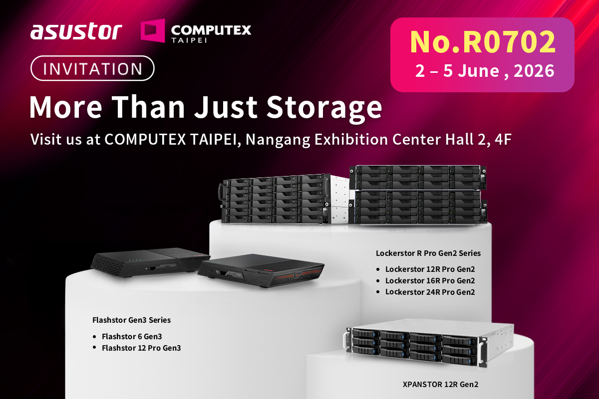 ASUSTOR na targach Computex 2026