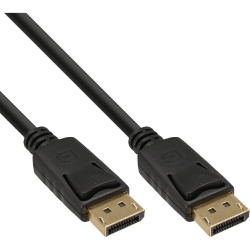 Kabel DisplayPort, czarny, pozłacany, 2m